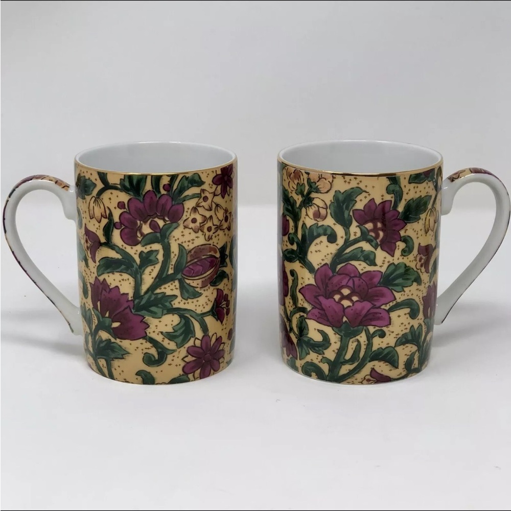Takahashi Charisma Flowers Floral Japan Tea Coffee Cups Set Of 2 San Francisco